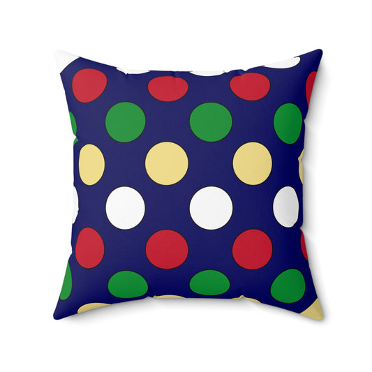 Cayman Islands Retro Polka Dots Cushion Pillow
