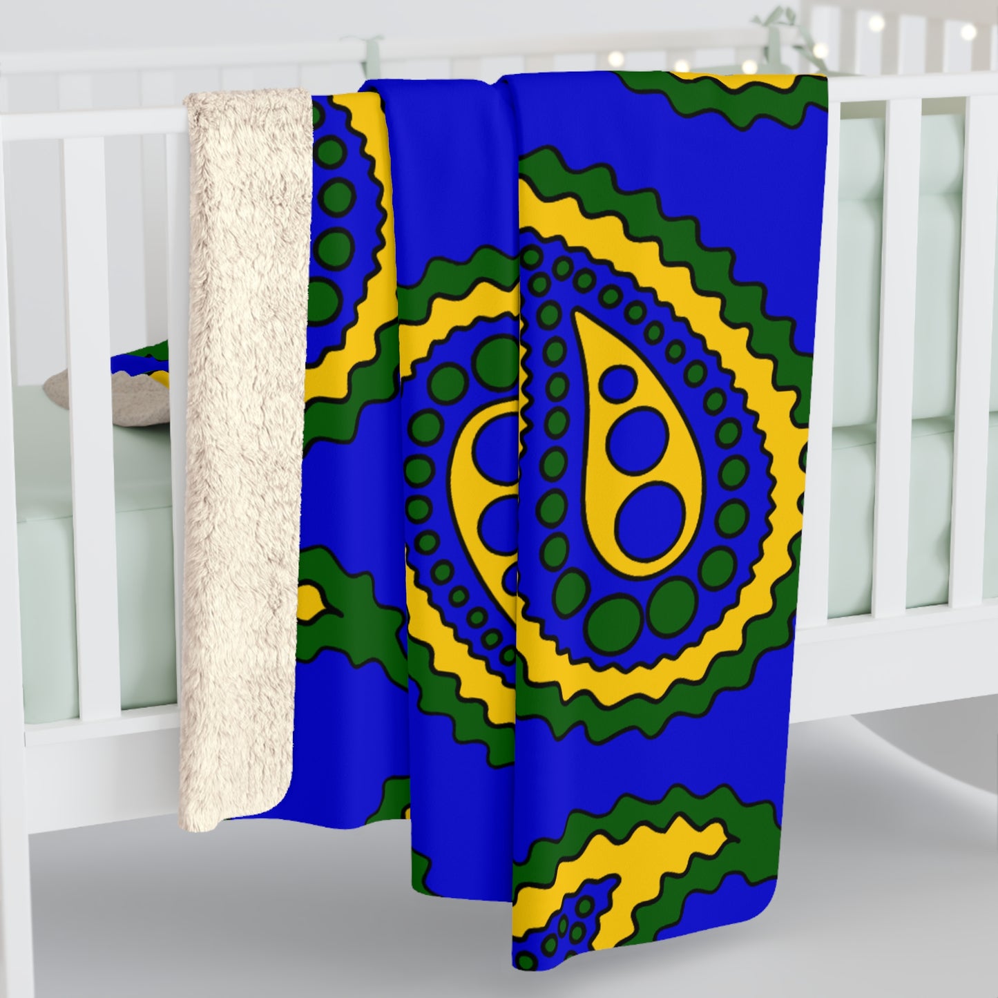 Solomon Islands Retro Paisley Blanket Throw
