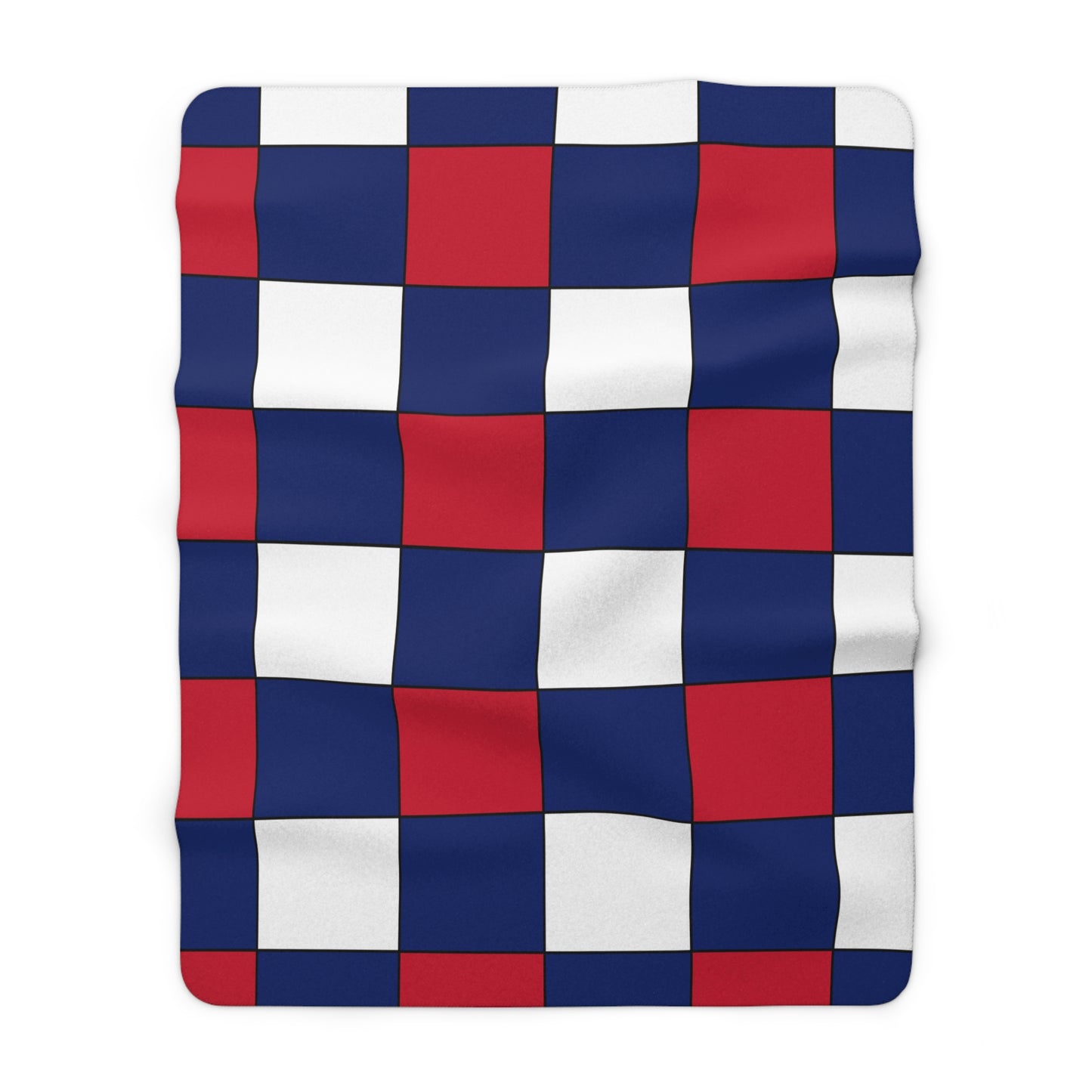 Anguilla Retro Check Blanket Throw