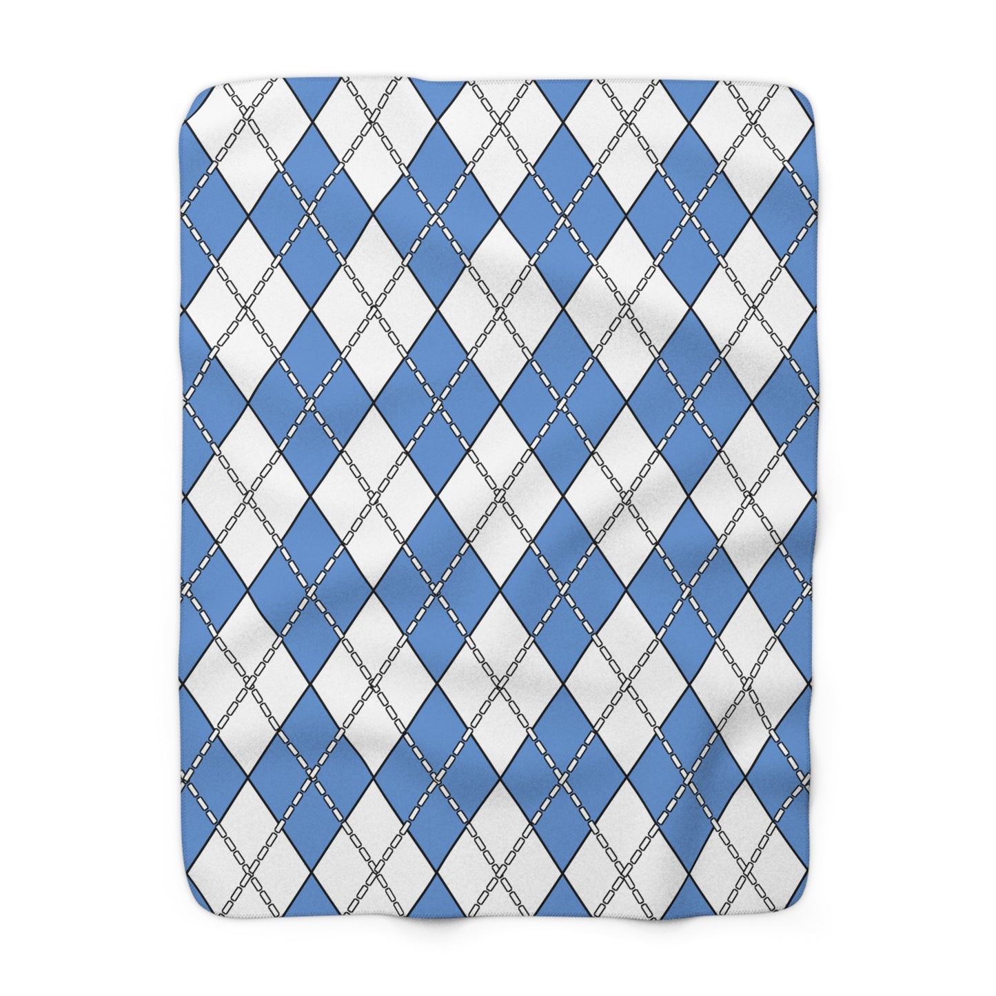 Micronesia Retro Argyle Blanket Throw