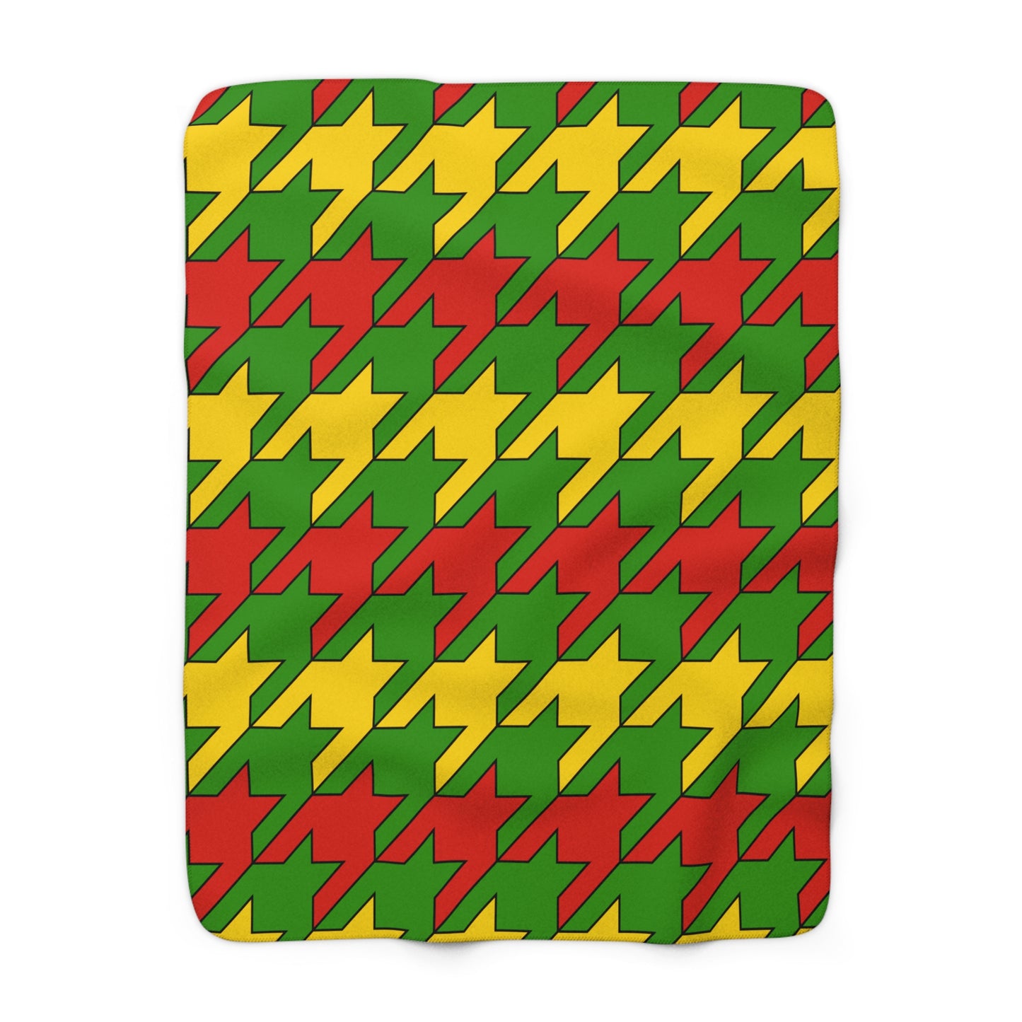 Benin Retro Houndstooth Blanket Throw