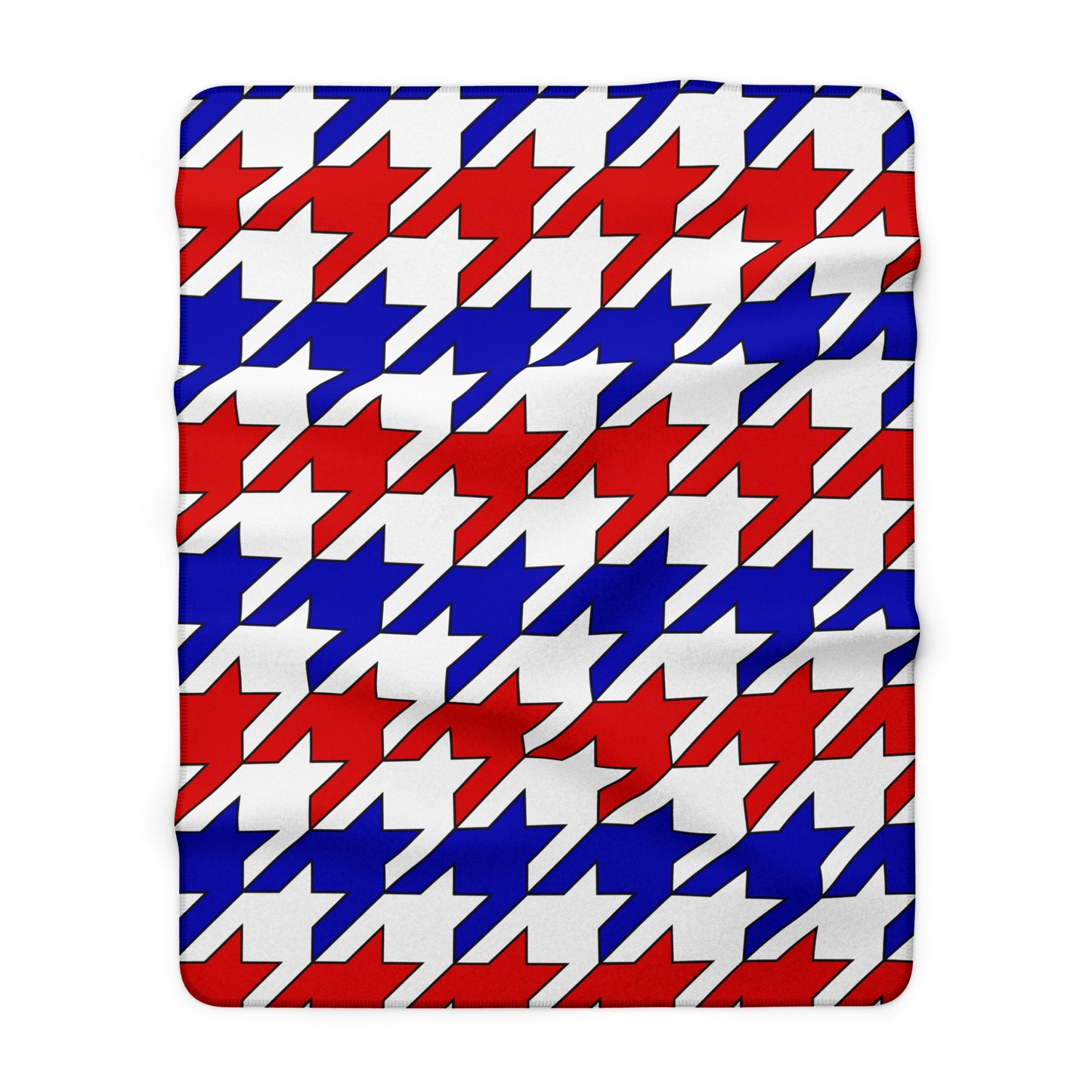 Costa Rica Retro Houndstooth Blanket Throw