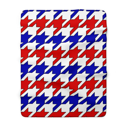 Costa Rica Retro Houndstooth Blanket Throw