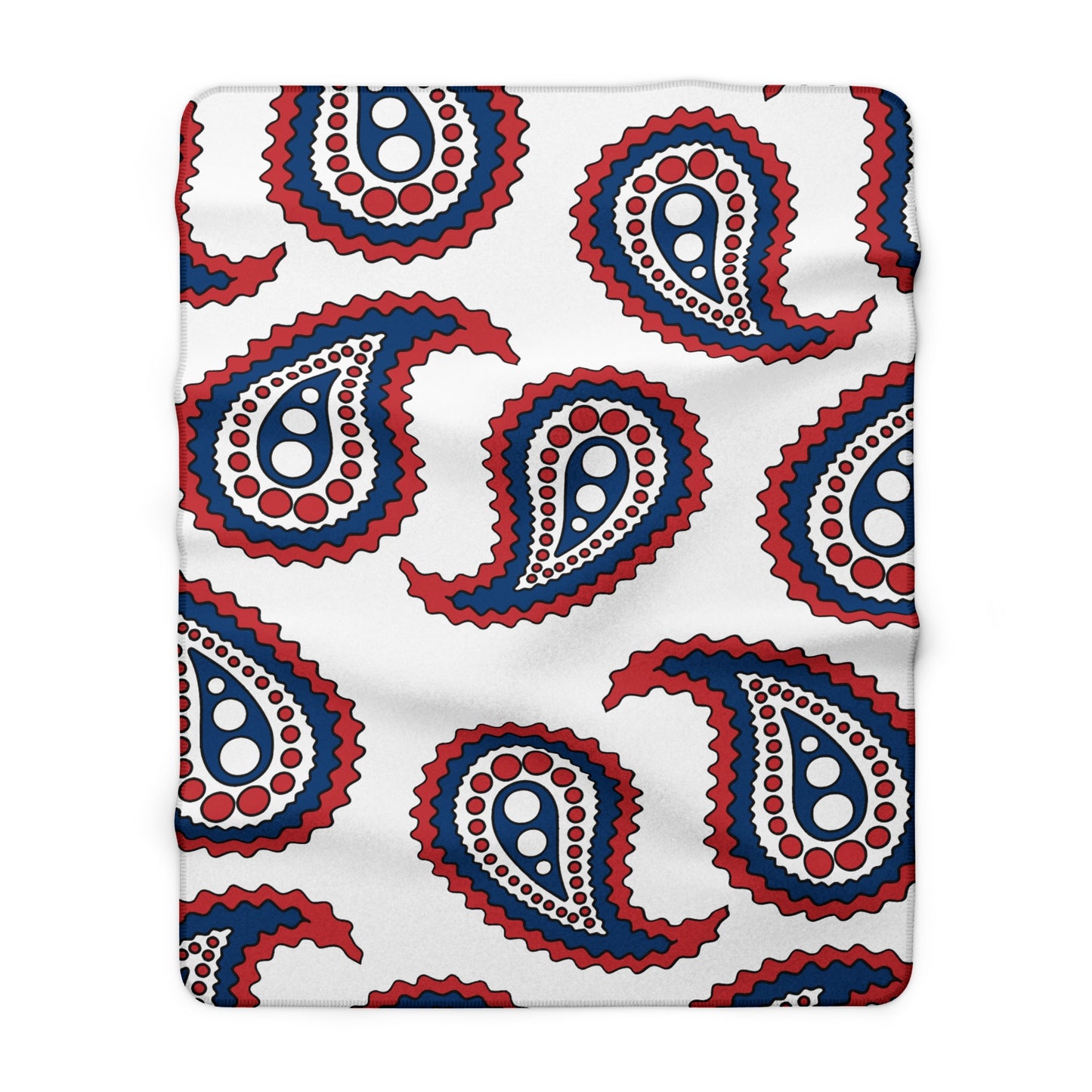 Serbia Retro Paisley Blanket Throw