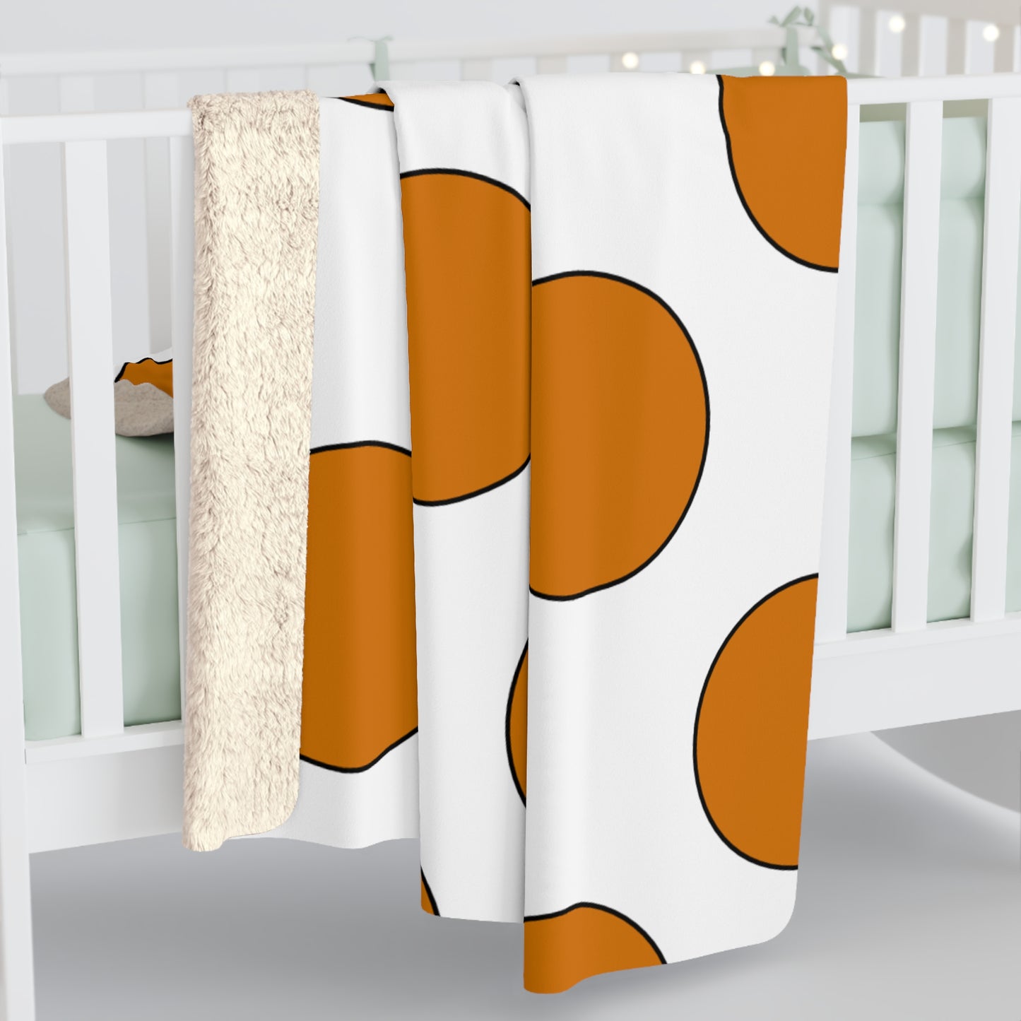 Cyprus Retro Polka Dots Blanket Throw