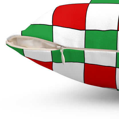 Iran Retro Check Cushion Pillow