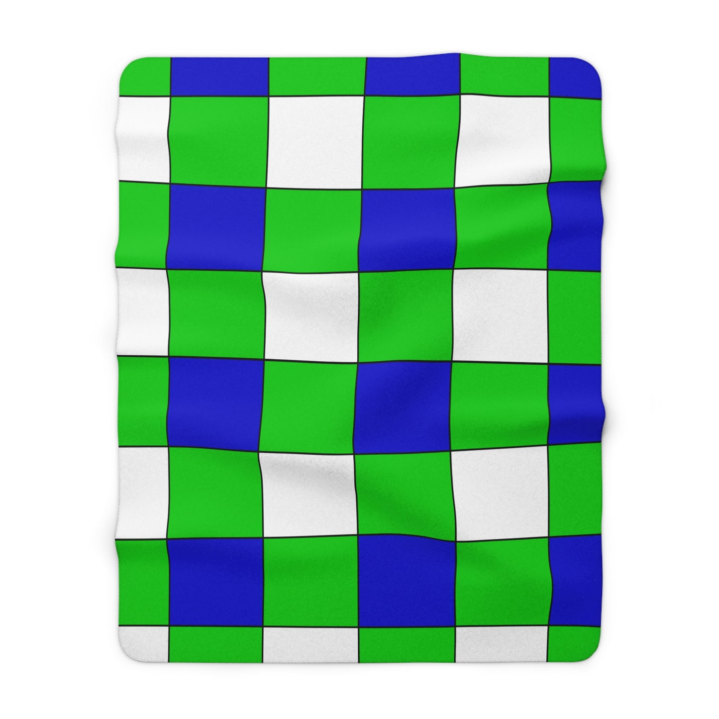 Sierra Leone Retro Check Blanket Throw