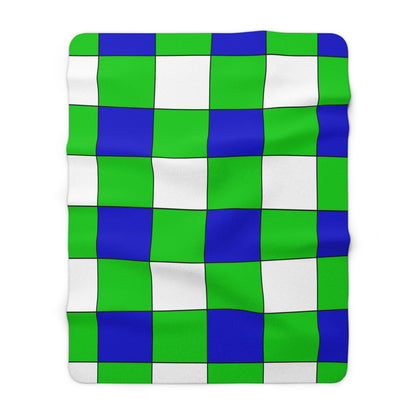 Sierra Leone Retro Check Blanket Throw