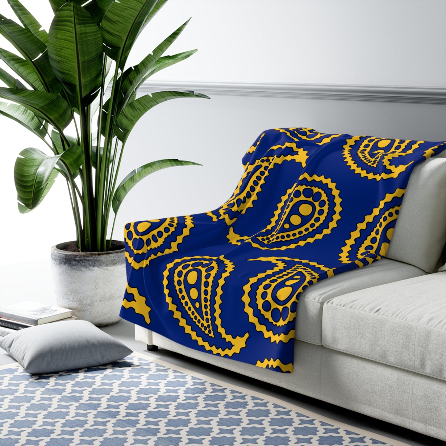 Barbados Retro Paisley Blanket Throw