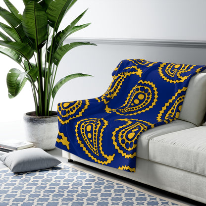 Barbados Retro Paisley Blanket Throw