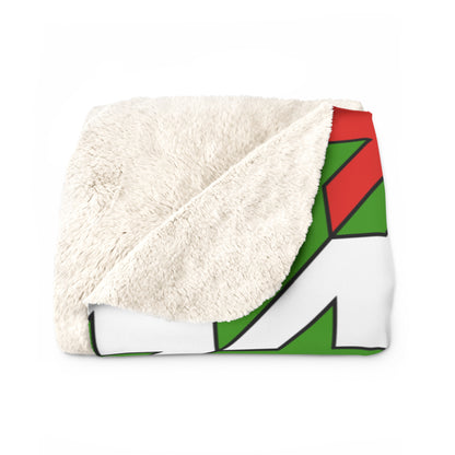 Equatorial Guinea Retro Houndstooth Blanket Throw