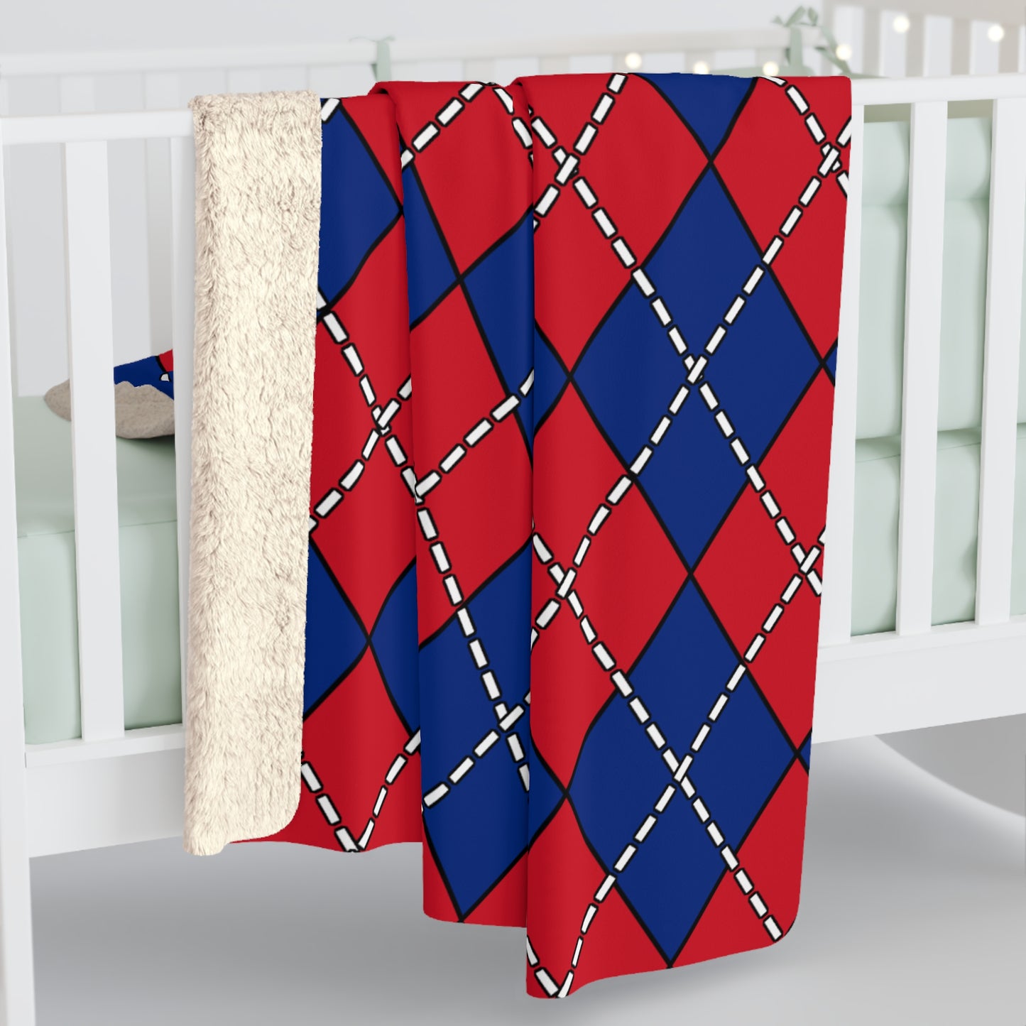 Samoa Retro Argyle Blanket Throw