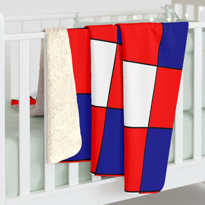 Croatia Retro Check Blanket Throw