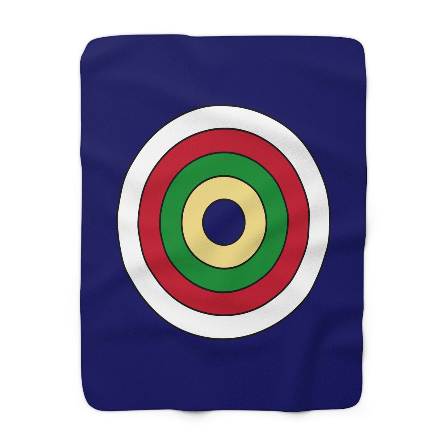 Cayman Islands Retro Target Blanket Throw