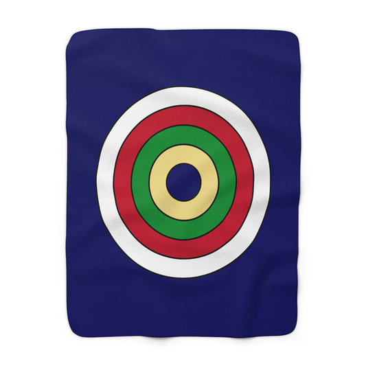 Cayman Islands Retro Target Blanket Throw