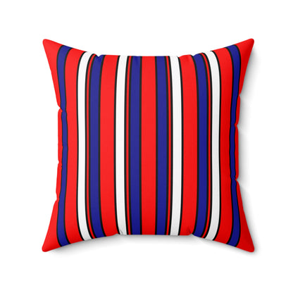 Croatia Retro Stripes Cushion Pillow