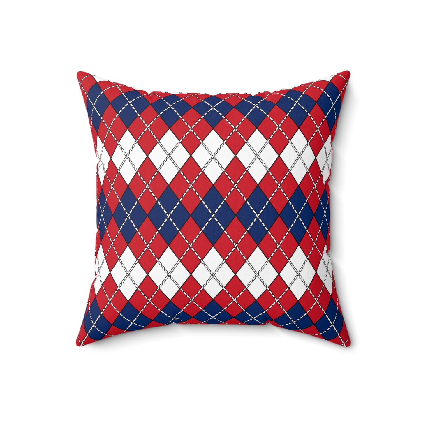 Lao Peoples Democratic Republic Retro Argyle Cushion Pillow