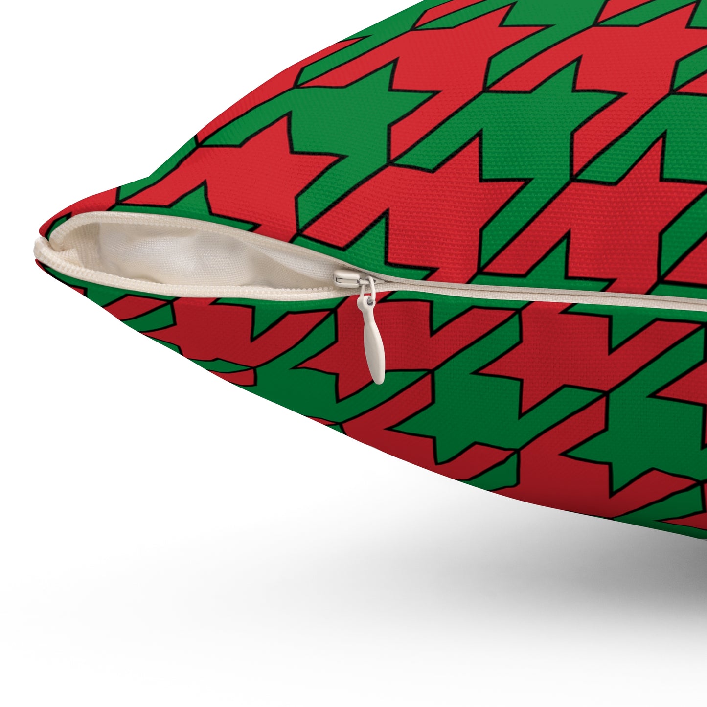 Turkmenistan Retro Houndstooth Cushion Pillow