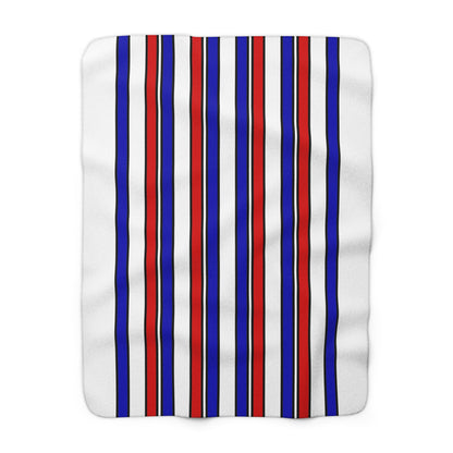 Costa Rica Retro Stripes Blanket Throw