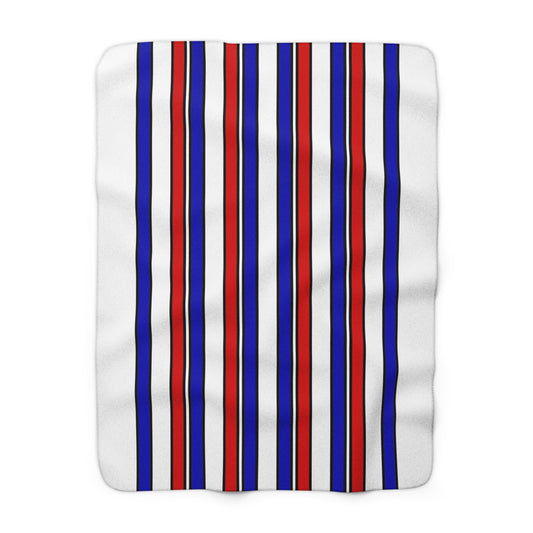 Costa Rica Retro Stripes Blanket Throw
