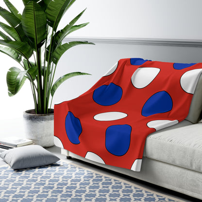 Paraguay Retro Polka Dots Blanket Throw