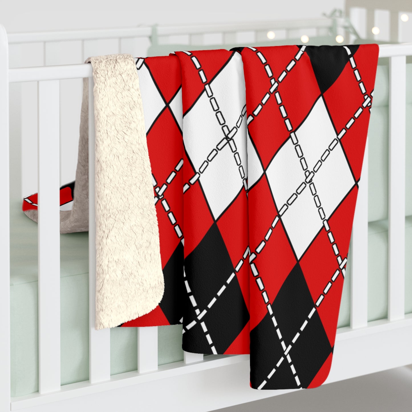 Trinidad And Tobago Retro Argyle Blanket Throw