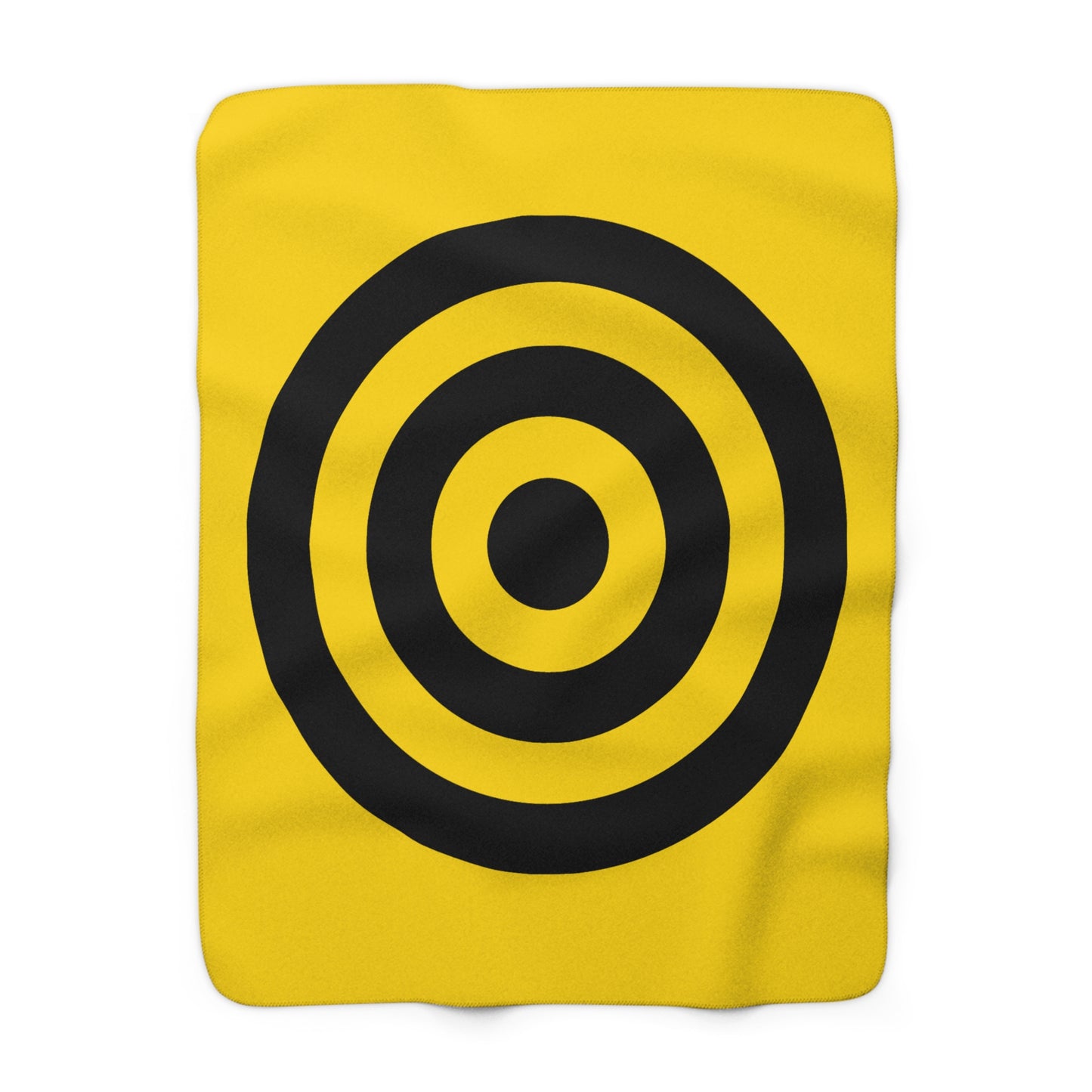 Gold, Black Retro Target Blanket Throw
