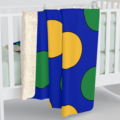 Christmas Island Retro Polka Dots Blanket Throw