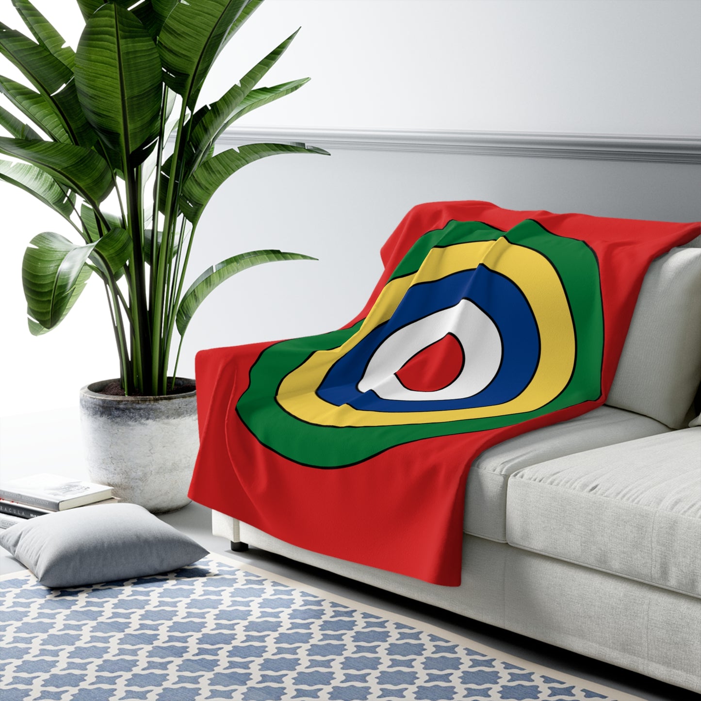 Seychelles Retro Target Blanket Throw