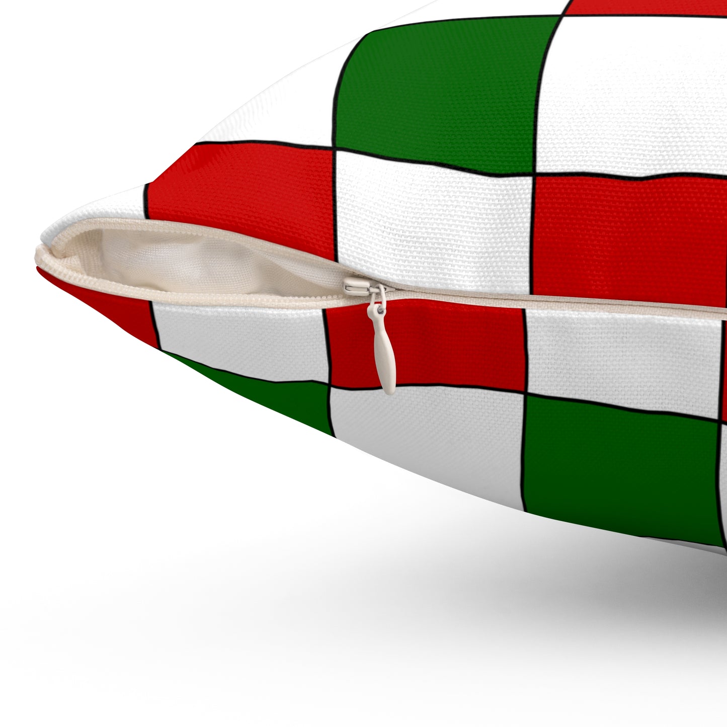 Tajikistan Retro Check Cushion Pillow