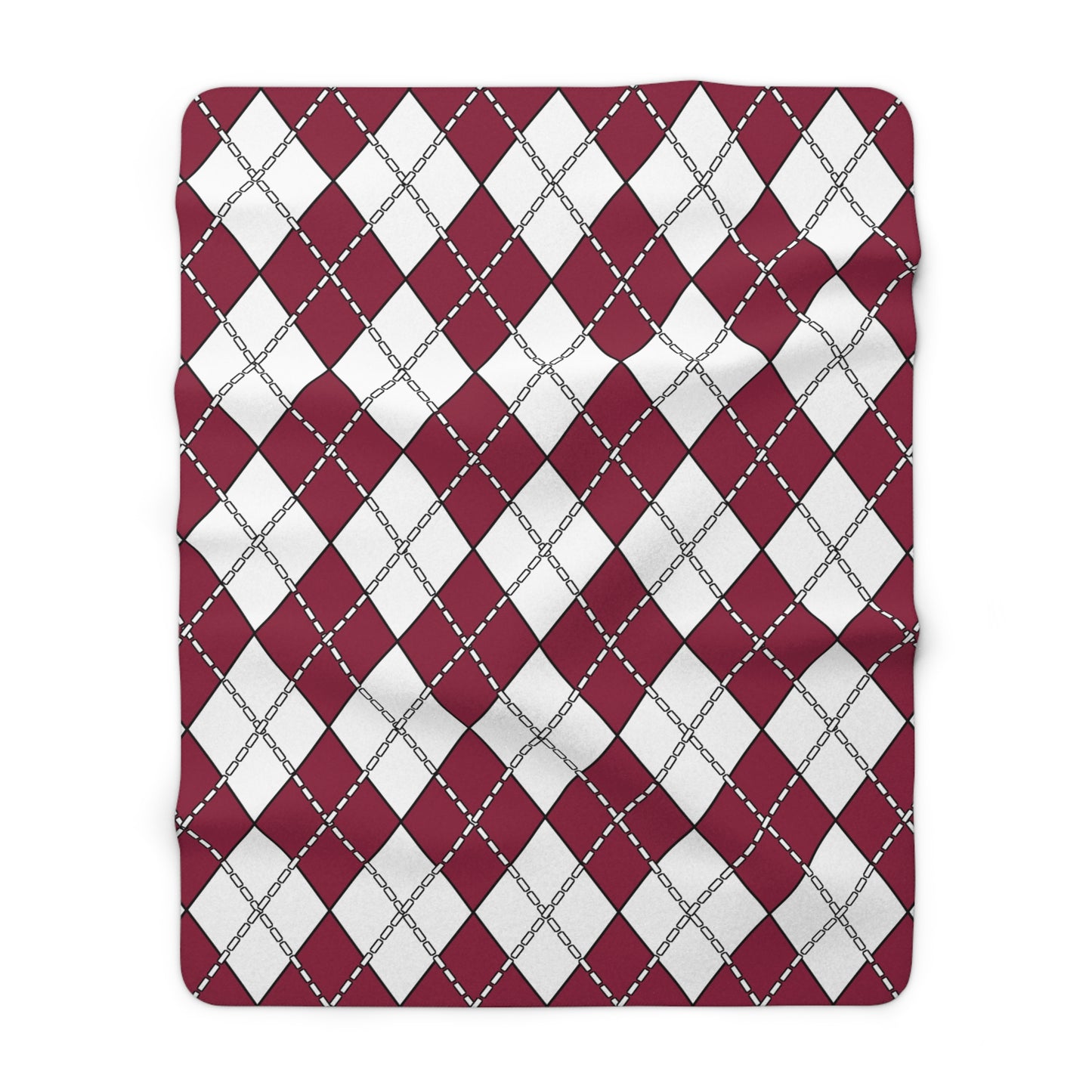 Qatar Retro Argyle Blanket Throw