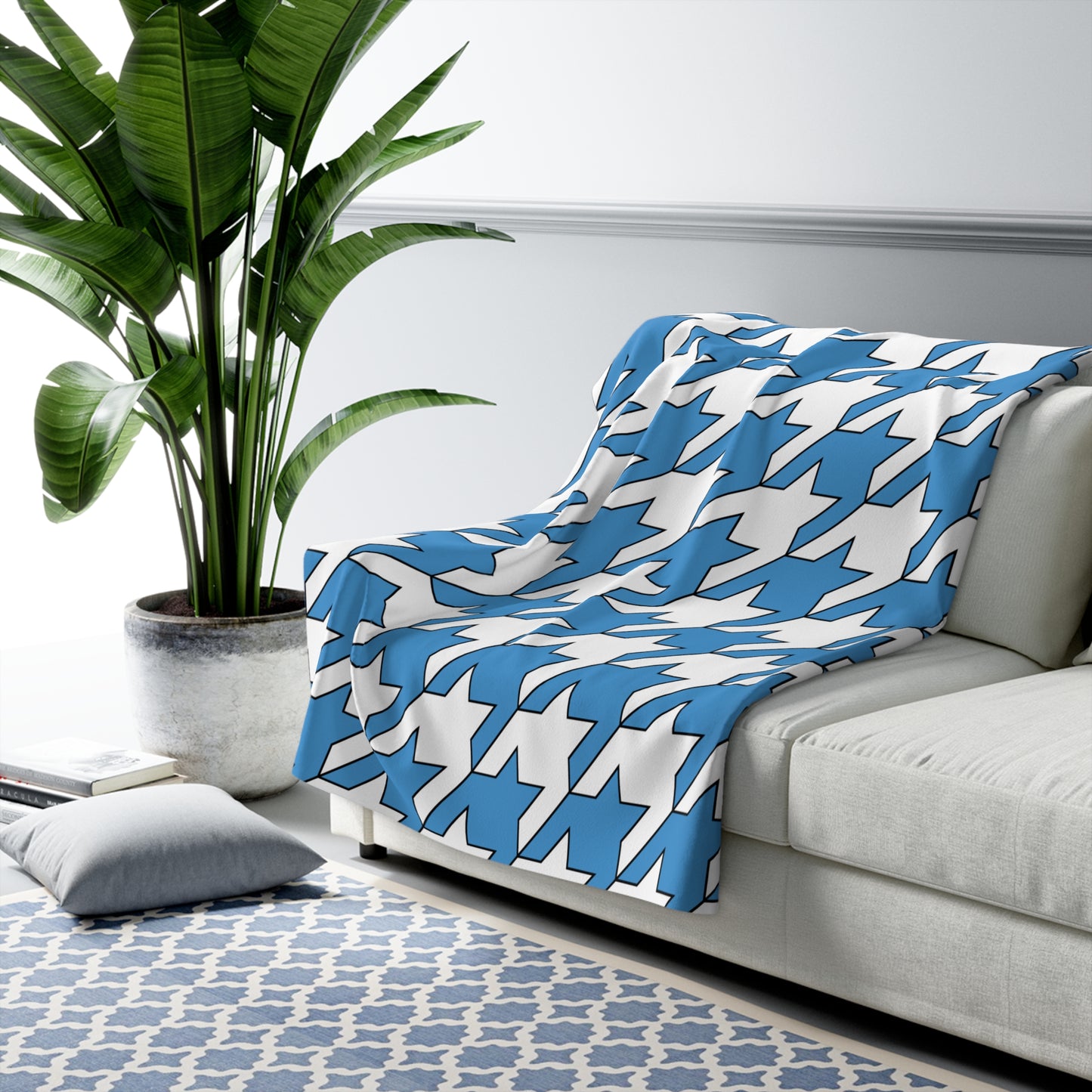 Guatemala Retro Houndstooth Blanket Throw