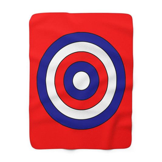 Croatia Retro Target Blanket Throw