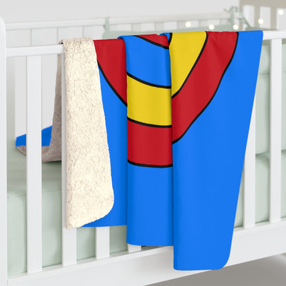 Democratic Republic of the Congo Retro Target Blanket Throw
