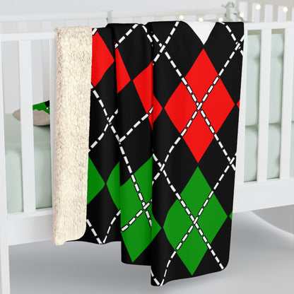 Sudan Retro Argyle Blanket Throw