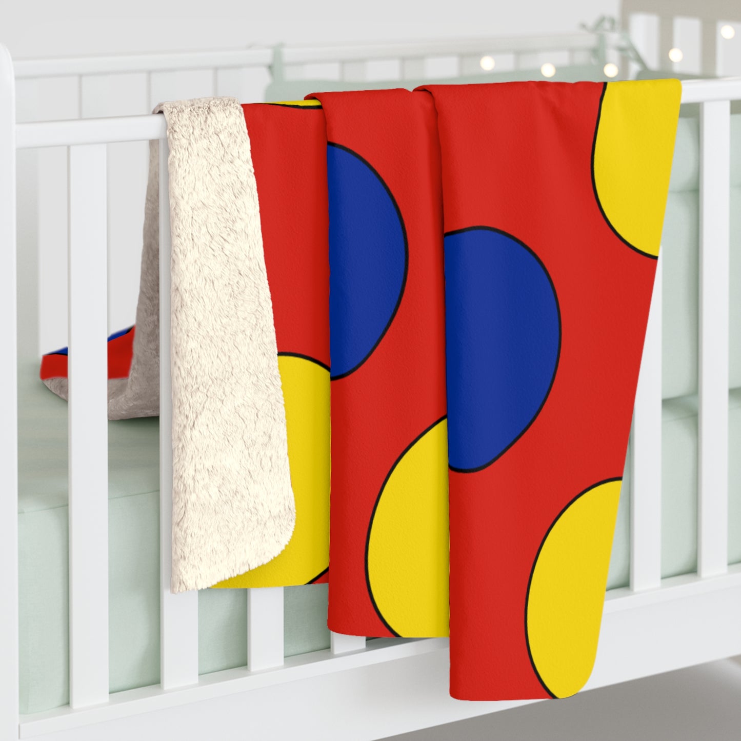 Romania Retro Polka Dots Blanket Throw