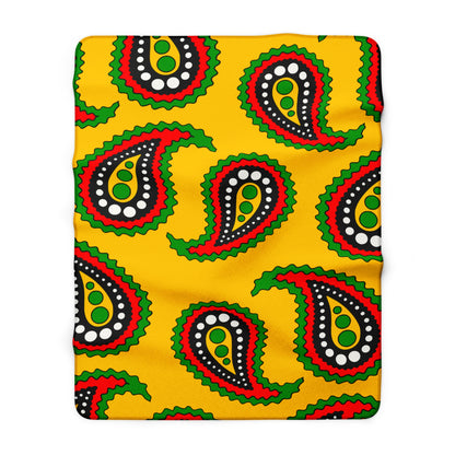 Mozambique Retro Paisley Blanket Throw