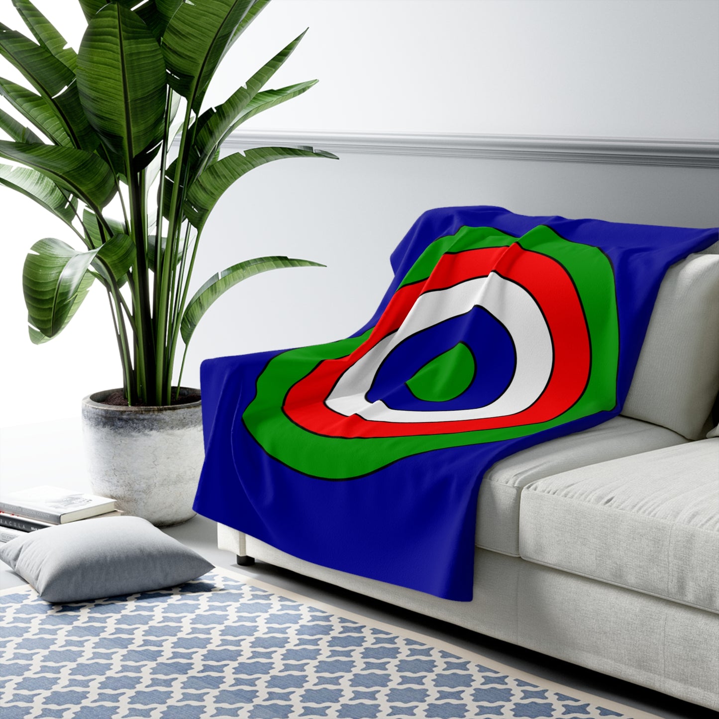 Gambia Retro Target Blanket Throw