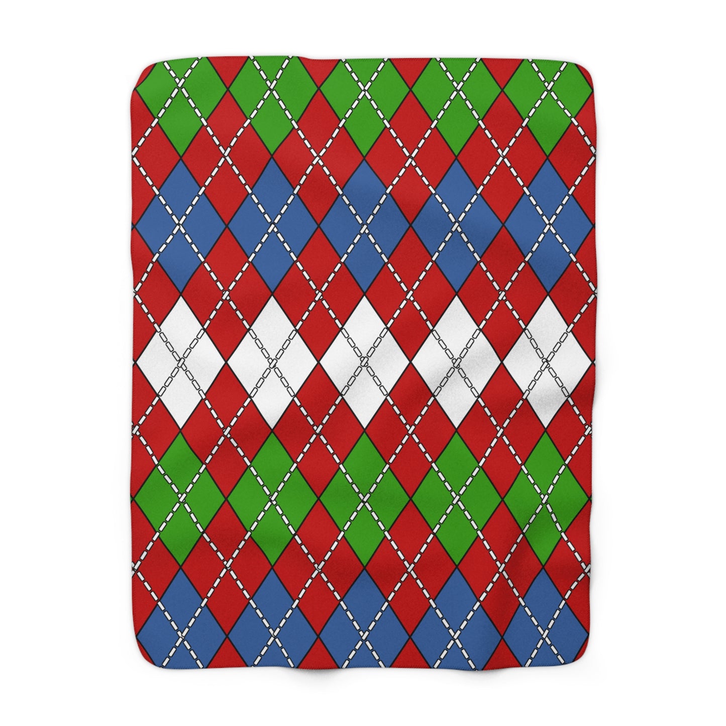 Namibia Retro Argyle Blanket Throw