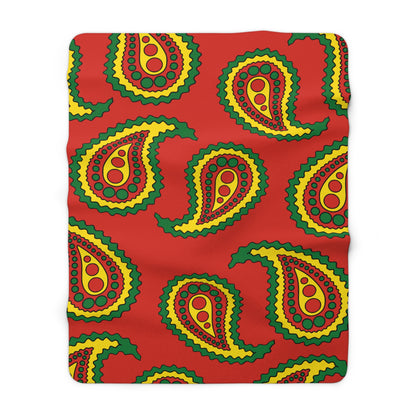 Bolivia Retro Paisley Blanket Throw