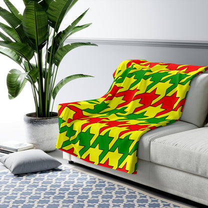 Mali Retro Houndstooth Blanket Throw