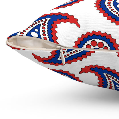Faroe Islands Retro Paisley Cushion Pillow