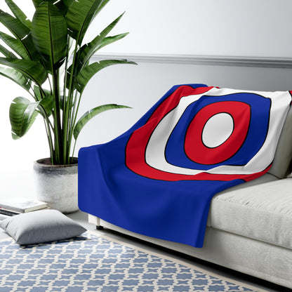 Cambodia Retro Target Blanket Throw