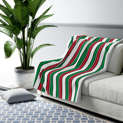 Italy Retro Stripes Blanket Throw