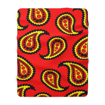 Angola Retro Paisley Blanket Throw