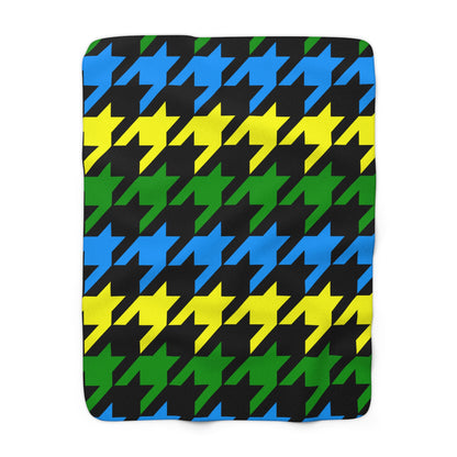 Tanzania Retro Houndstooth Blanket Throw