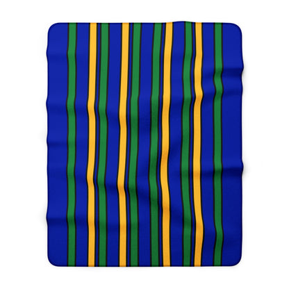 Christmas Island Retro Stripes Blanket Throw
