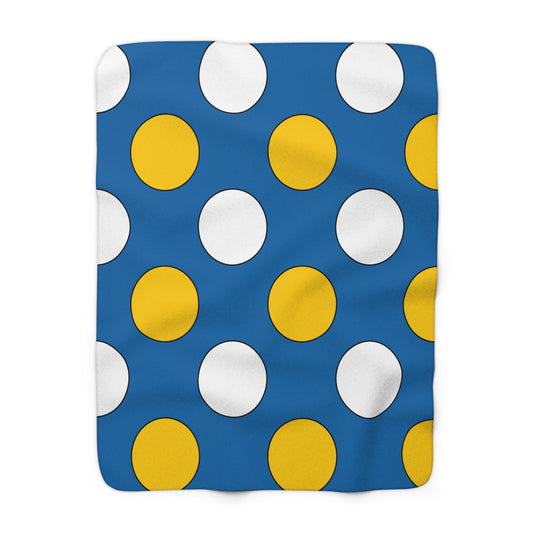 Canary Islands Retro Polka Dots Blanket Throw