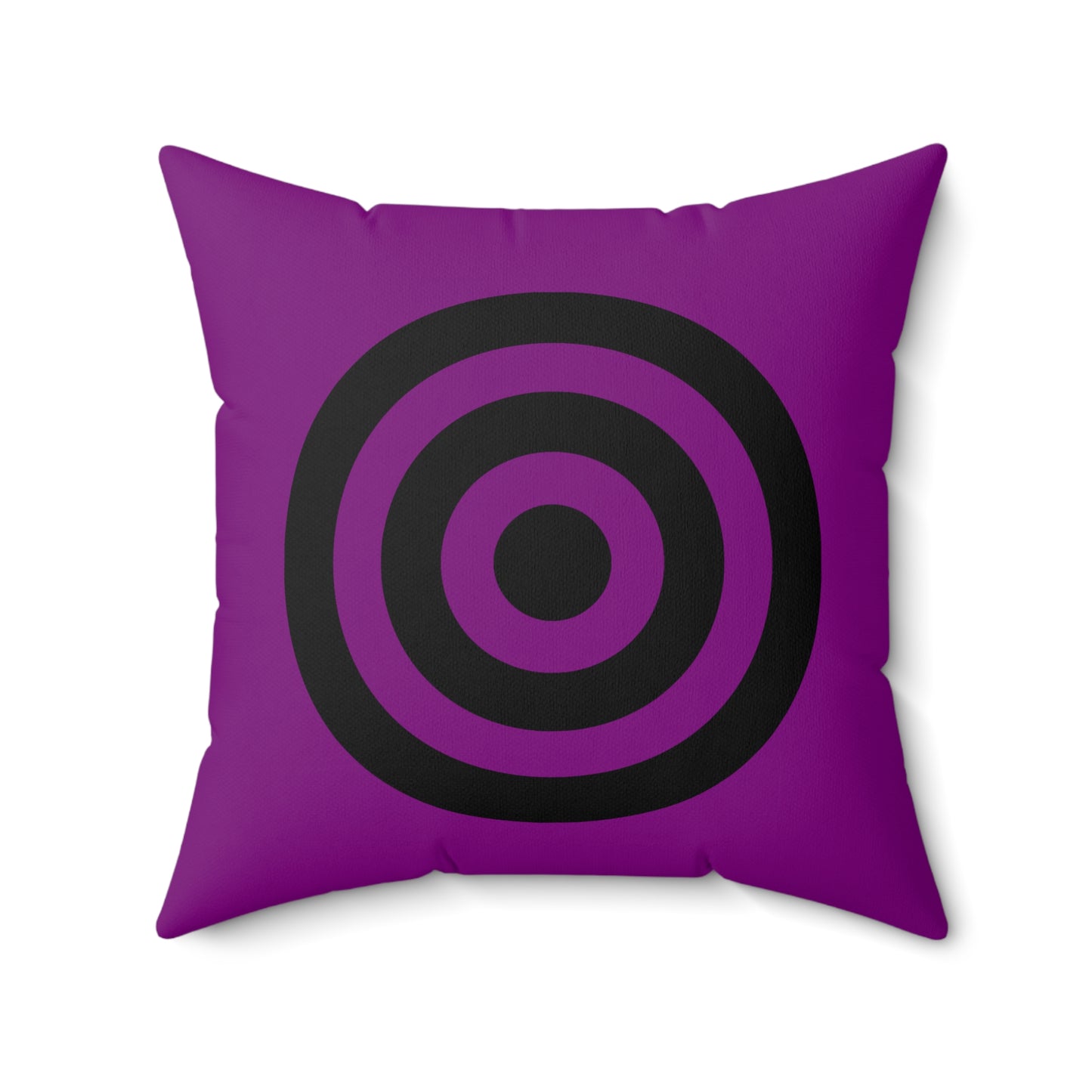 Purple, Black Retro Target Cushion Pillow