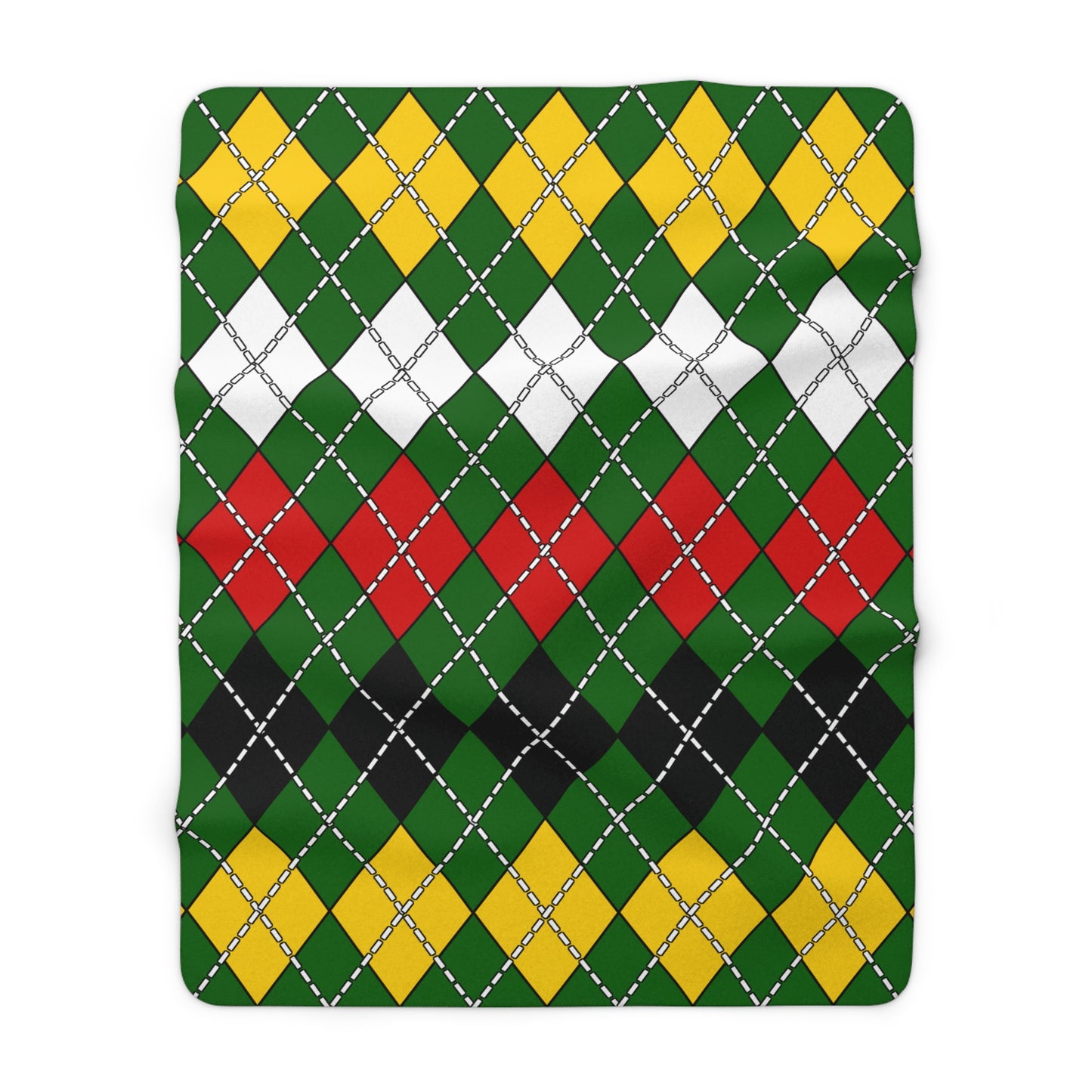Zimbabwe Retro Argyle Blanket Throw